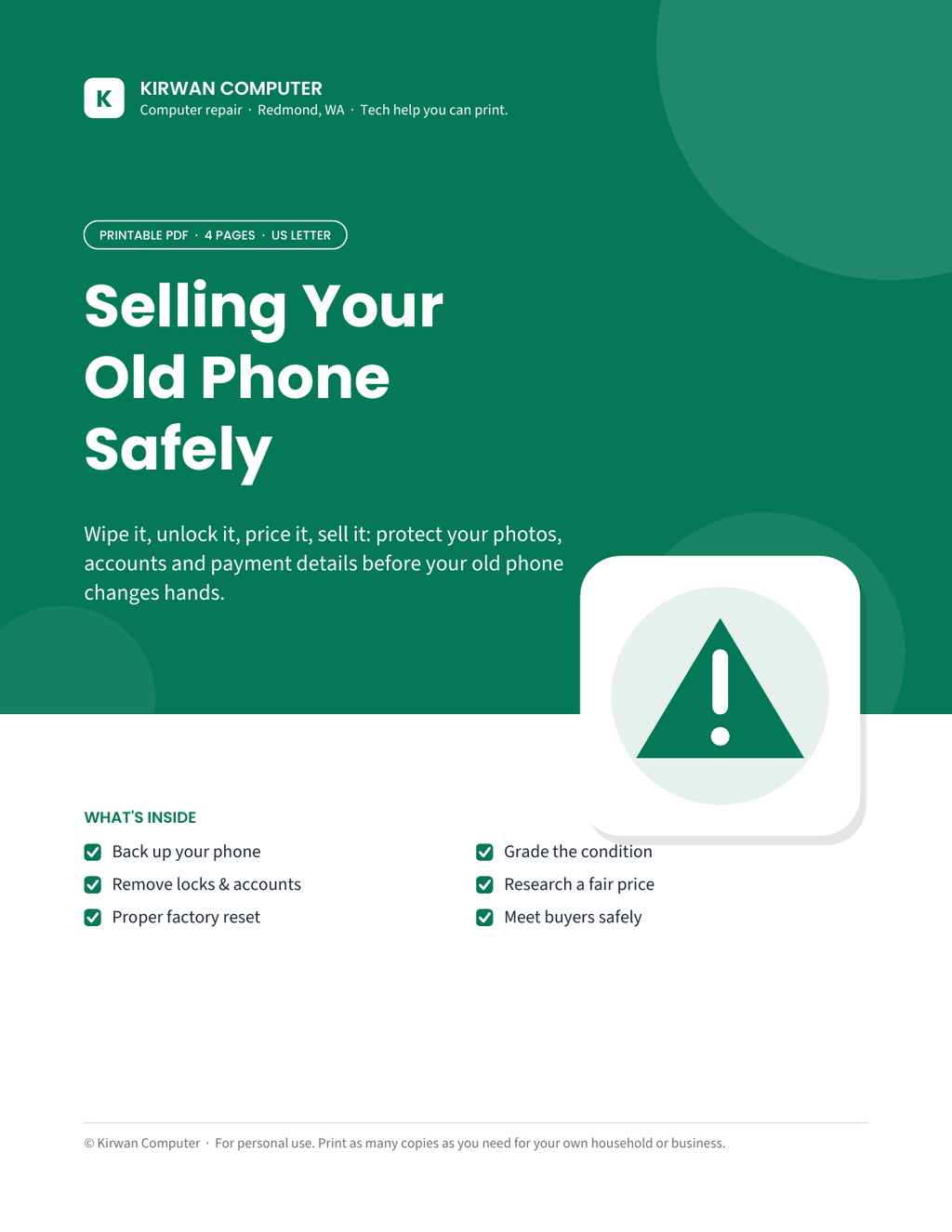 Selling Your Old Phone Safely cover