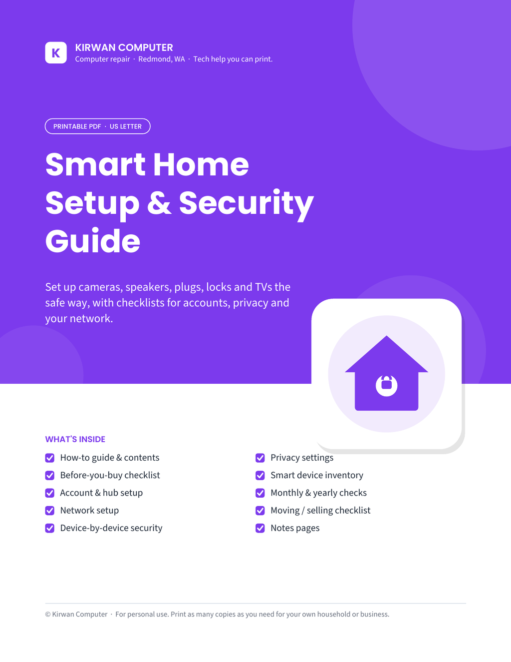 Smart Home Setup & Security Guide cover