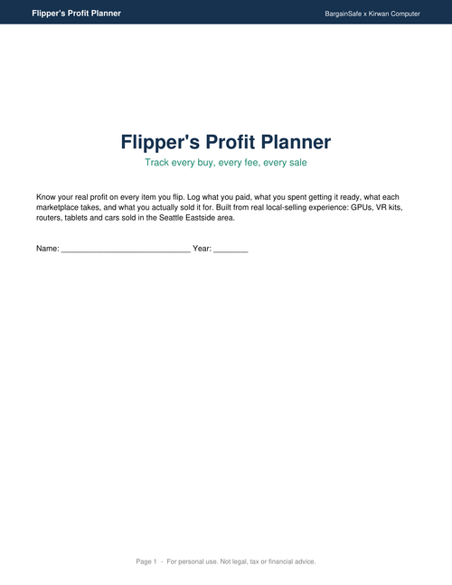 Flipper's Profit Planner